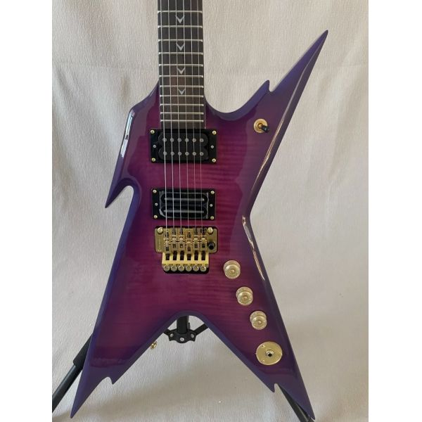 Custom Dean Dime Razorback DCR Black Tooth Limited Electric Guitar