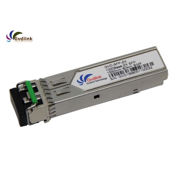 Buy 1550nm 80KM Compatible GLC-ZX-SMD SFP Fiber Transceiver Module at wholesale prices