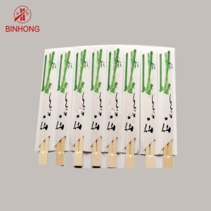 Export Japanese Bamboo Twins Chopsticks Half Paper Wraped