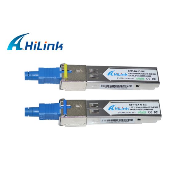 RoHS compliant SC/LC Simplex DDM WDM Transceiver Modules BIDI 1.25G SFP 20KM