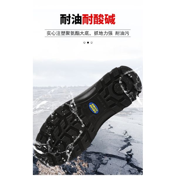 Kevlar Midsole Safety Shoes Cowhide Genuine Leather Work Boots with Steel Toe