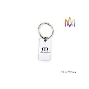 4mm Thickness Free Engraving SS304 Custom Shaped Keychains