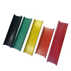 Customized Fiberglass Pultruded C Channel GRP Ladder Profiles FRP U Channel GFRP