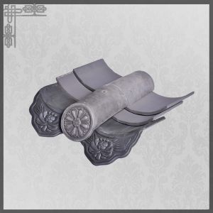 Grey Temple Flat Clay Roof Tiles