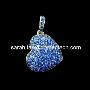 China Heart Shaped Jewelry Pendant High-speed USB Flash Drives on sale