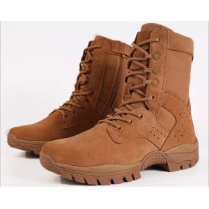 Lightweight Composite Toe Military Boots Backpacking Brown Army Cadet Boots