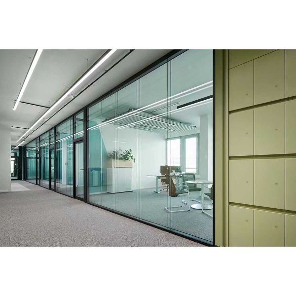 Glawall Acoustic Glass Partition Wall with 30dB Soundproofing
