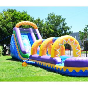 Custom Outdoor Inflatable Water Slides Kids Play Bouncy Castles