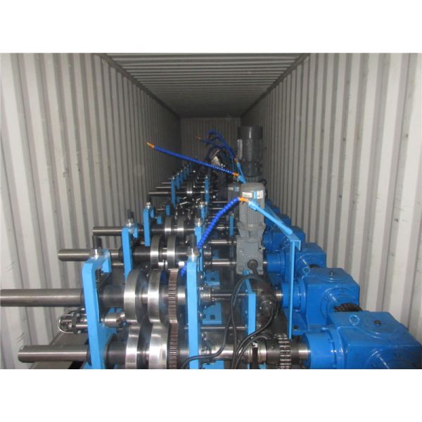 16 Stations Top Hat Roll Forming Machine With Framous Electric Elements with GI Steel 2.0mm Thickness