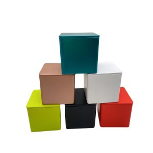 Custom Designs Metal Square Tea Tin Box Container/Food grade Coffee Cookie