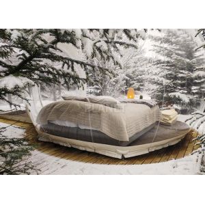 White Double Room Inflatable Bubble Camping Tent PVC Tarpaulin Material