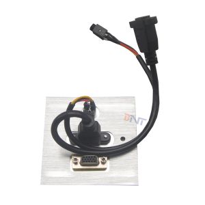 Hot sale aluminum electrical wall mount media panel socket