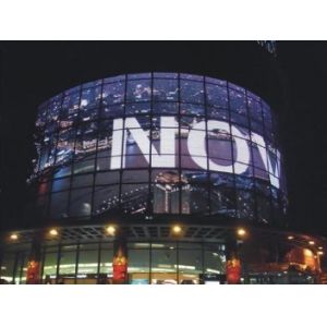 Longda Transparent Glass Wall Led Screen 5000cd P3.91mm