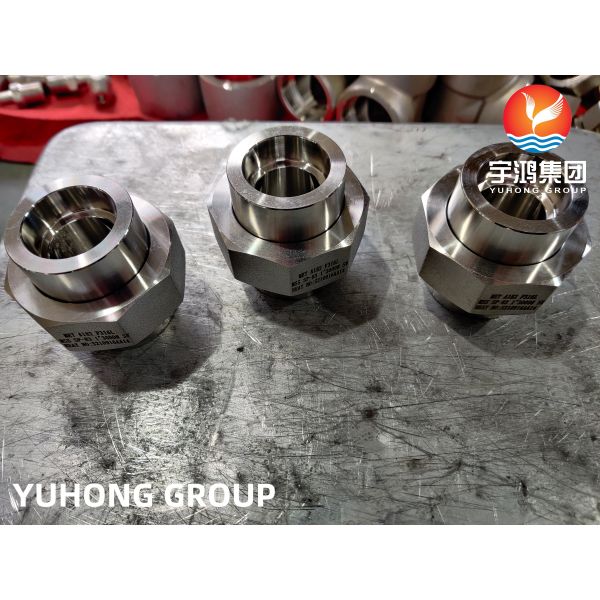 Buy Stainless steel Union Socket Weld Fitting ASTM A182 F316L MSS SP-83 Union Gas at wholesale prices
