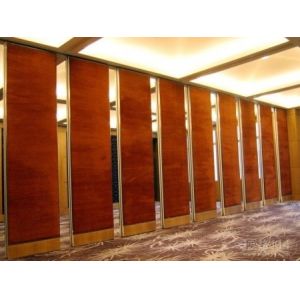 Gypsum Board Folding Restaurant Movable Partition Walls 500mm Width