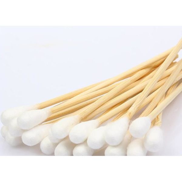 Buy Disposable 80 Pieces Cotton Tipped Swabs Single Head Wooden Stick at wholesale prices