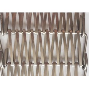 Quality Aluminum Weave 36m Spiral Wire Mesh Smooth Fabric Cladding 36% Gap for sale