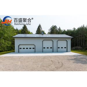 Q235B/Q345B Grade Prefabricated Metal Shed With One Level for Easy Build Light