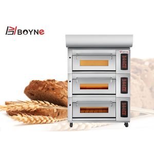 Touch Screen Commercial Bakery Kitchen Equipment Three Deck Nine Trays Bakery