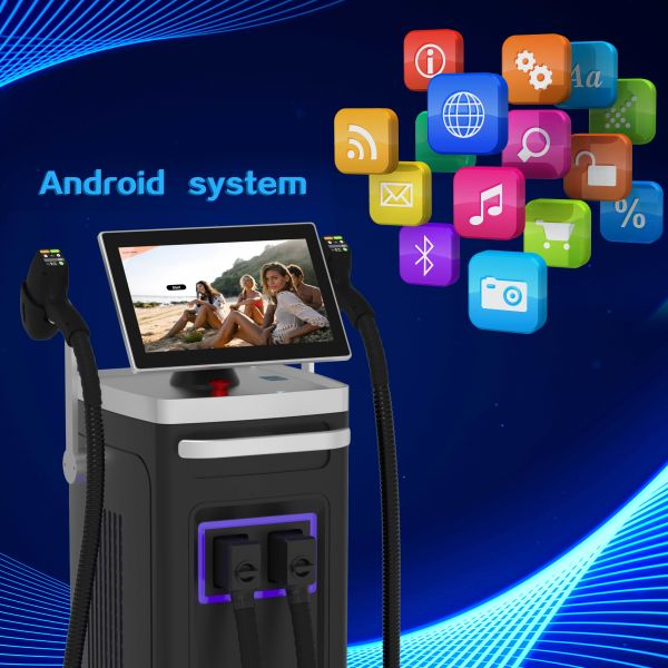 Buy 3000W High Power Handle 808nm Diode Laser Hair Removal Machine With 6 Exchangeable Treatment Heads at wholesale prices