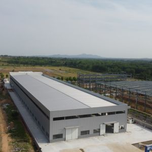 Prefabricated Steel Frame Warehouse with H Section Beams