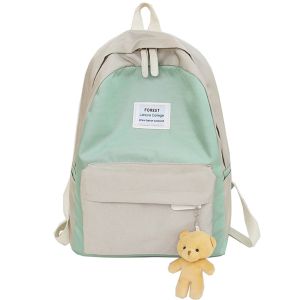 2018 summer new harajuku fresh contrast color student fashion pack Korean