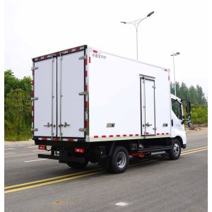 Multifunctional 4x2 Refrigerated Box Truck Euro 4 Emission Standard Customized