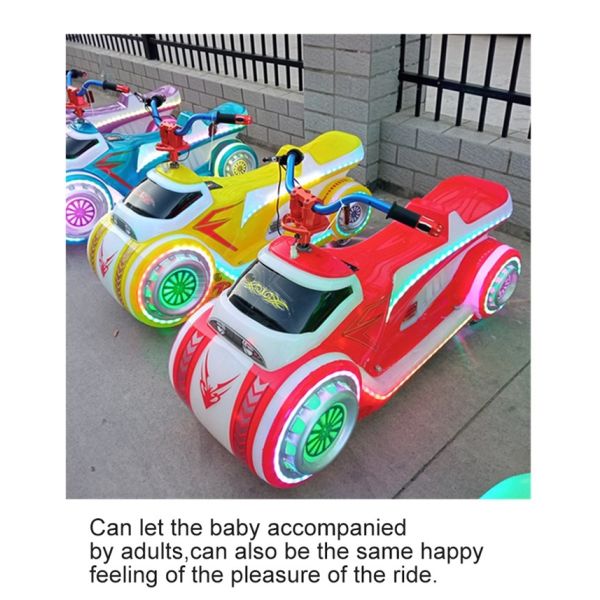 Amusement Park Battery Operated Electrical The Phantom Motorcycle Bumper Car