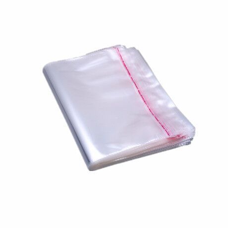 Buy Width 42cm 100pcs/Pack Extra Large Custom Logo Printing Resealable Apparel Package Self Sealing Bopp Glossy Clear Plastic Bags at wholesale prices