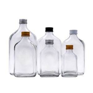 350ml 500ml Flat Coffee Glass Drink Bottles With Screw Cap