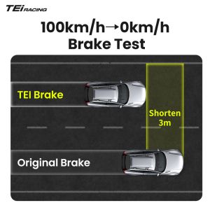 TEI S60 Plus 6 Piston Brake Caliper 378mm/405mm/420mm Stainess Disc Front