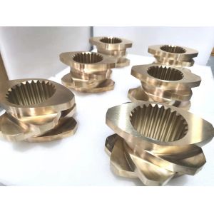 Double Screw Bimetallic Alloy Coating Extruder Machine Parts Segment