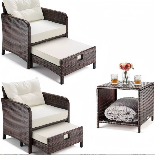 Garden Rattan Outdoor L Shaped Sofa Customized Sizes Patio Furniture Sets Garden Rattan Outdoor L Sofa