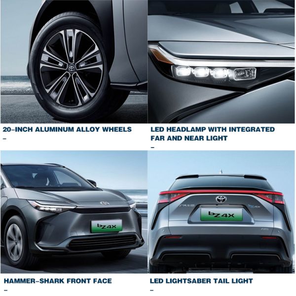 JOY Electric Car 2024 FAW To-yota BZ4X Long Battery Range EV Cars NEDC 550 Max Speed 160 Km/h