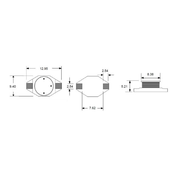 Miniature Chip SMD Power Inductor Unshielded For Step Down Transformers