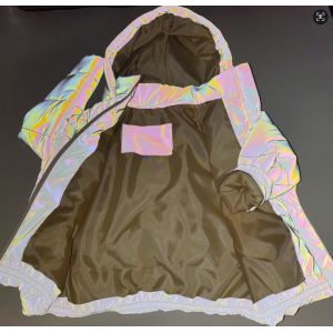 Refletive Rainbow Fabric White 0.12mm Thickness