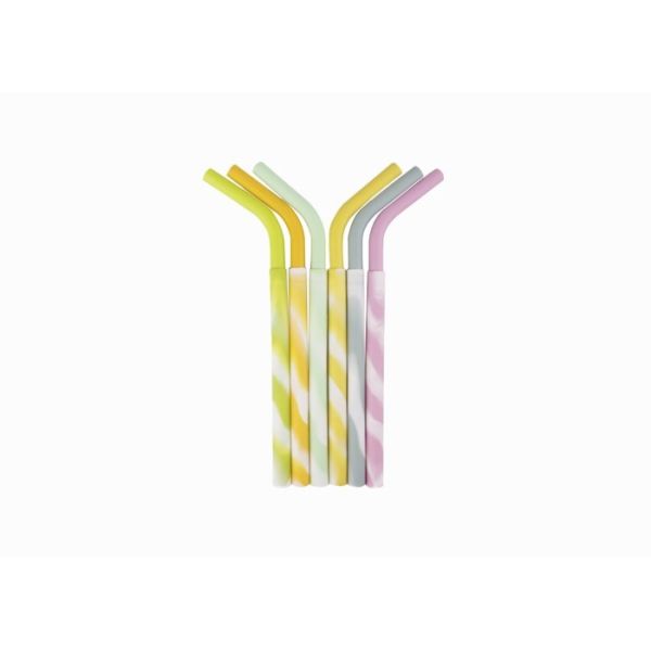 Buy Customized Silicone Reusable Drinking Straws BPA Free Soft Silicone Straws at wholesale prices