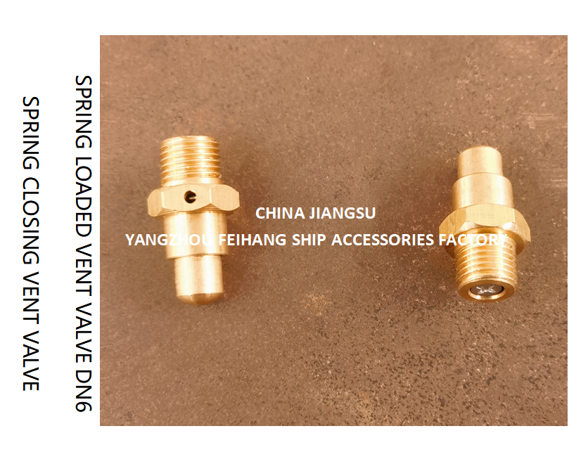 DN6 Spring Loaded Vent Valve with Threaded End Compliant with CB/T3778-1999