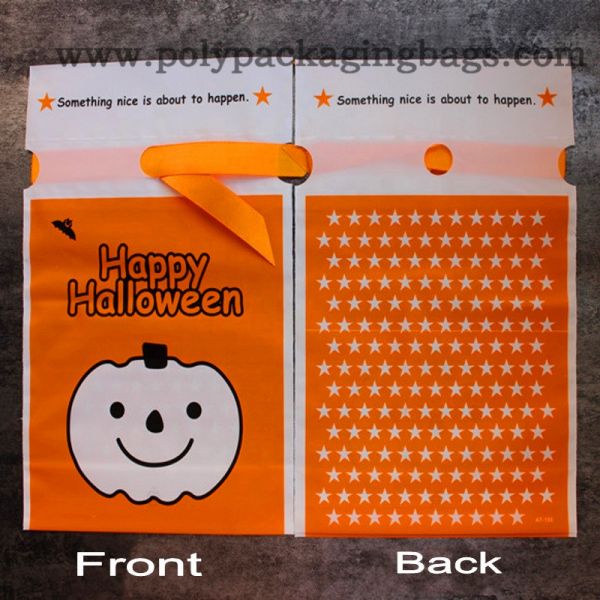Waterproof Cartoon Ghost Halloween PE Drawstring Gift Bag