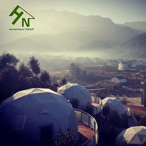 7m Geo Dome Tent White Dome Tent With Skylight family dome tents for camping