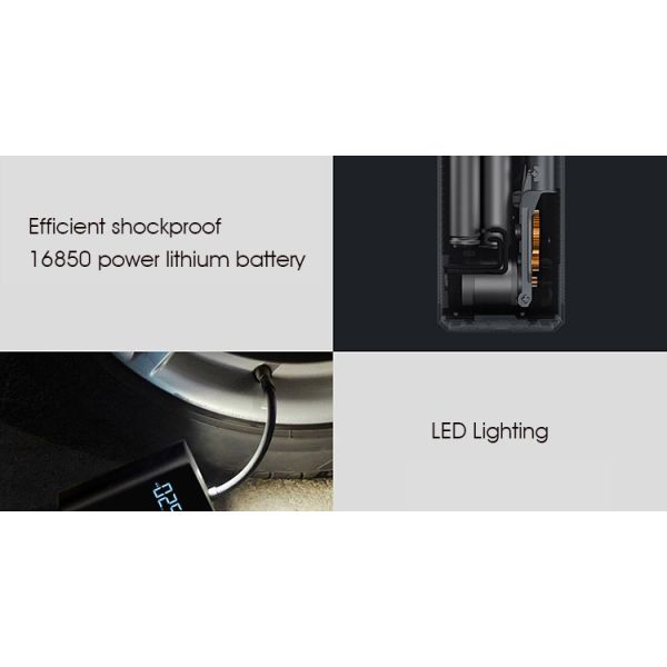 Xiaomi Electric Air Pump Rechargeable inflator 150PSI Smart Digital Tire Pressure Detection for Football Car Bike Pump