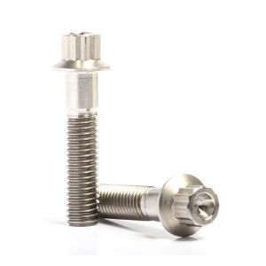 M7 X 32 12 Point Flange Head Titanium Bike Bolts