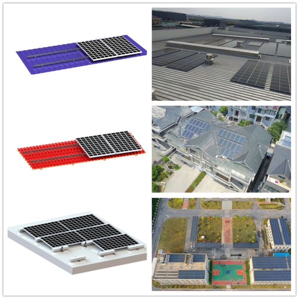 Buy Aluminum On House Roof Solar Mounting System , Poly Solar PV Roof Mounting Systems at wholesale prices