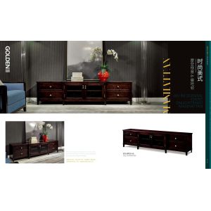 Light luxury furniture of living room Solid wood TV stand Wall cabinet unit set