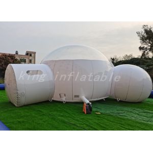 Semi Transparent 6m Inflatable Bubble Tent With Tunnel Bathroom