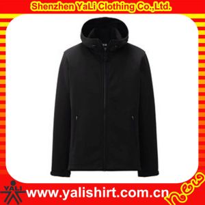 Bulk Polyester Black Hooded Anorak Jacket Sports Apparel Eco Friendly