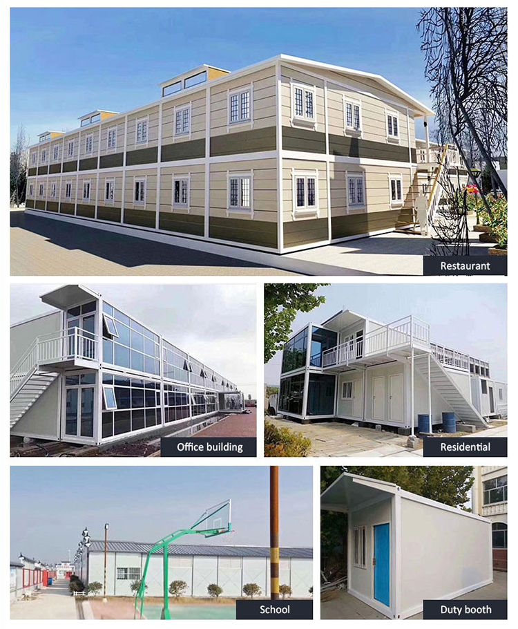 Zontop China Factory Easy Building Shipping 40ft Flat Pack Prefab Apartments Container House
