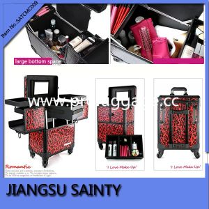 SATCMC009 Hot style patterns salon beauty case on wheels