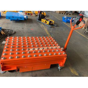 Scissor Automatic Braking Mobile Lift Tables 500kg With Integrated Pop Up Ball