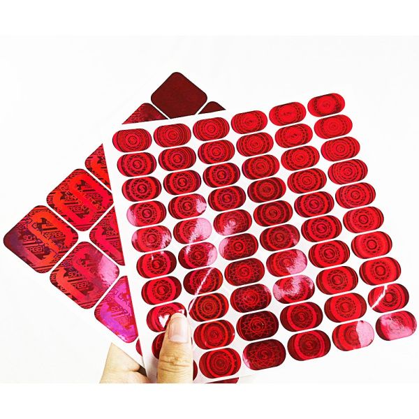 Pely Anti Counterfeit Custom Die Cut Holographic Stickers